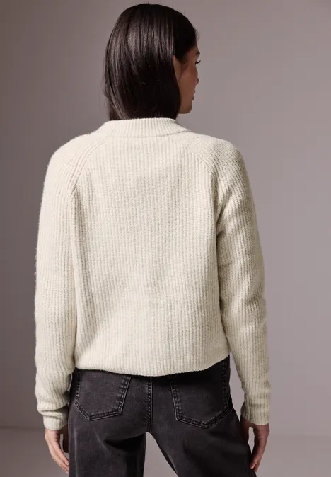 Kurzer Cardigan oak beige melange