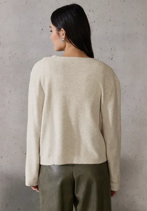 Kuscheliger Cardigan cloud cream mel.