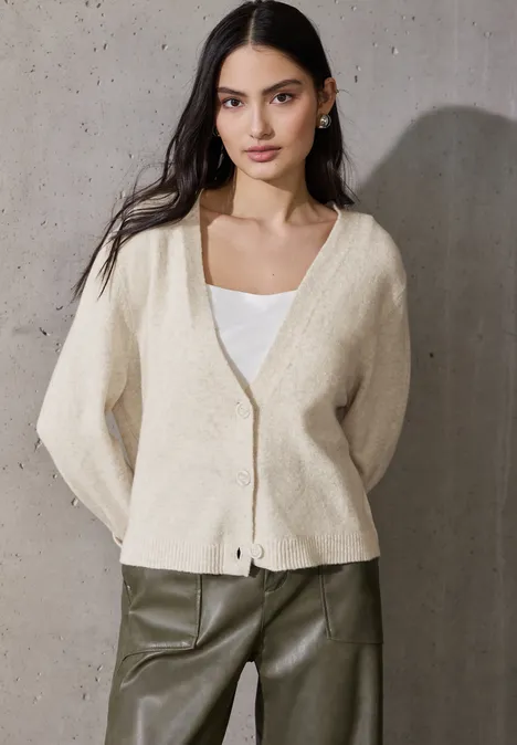 Kuscheliger Cardigan cloud cream mel.