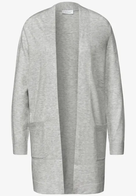 Offener Cardigan heather grey mel.