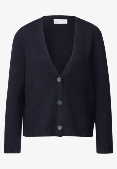 Cosy Basic Cardigan ink blue night