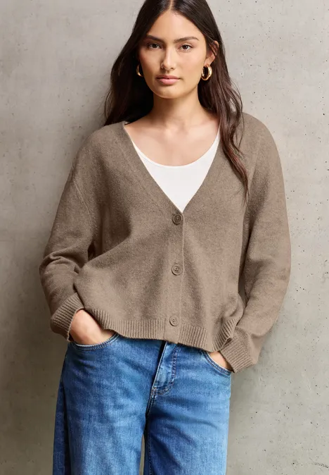 Cosy Basic Cardigan sandstone beige mel.