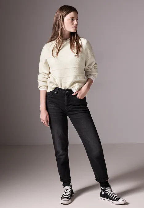Chunky Sweater cream white melange
