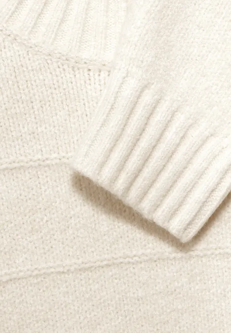 Chunky Sweater cream white melange