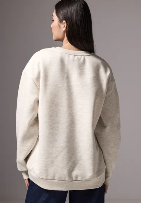 Oversize Sweater soft cream mel.