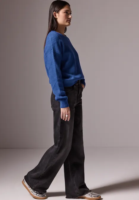 Pull à motifs structurés force blue