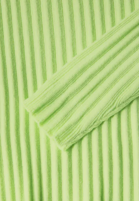 Pull à structure côtelée lush lime