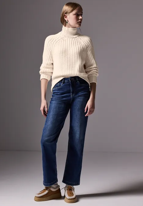 Pull en maille lucid white