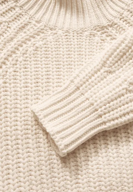 Pull en maille lucid white