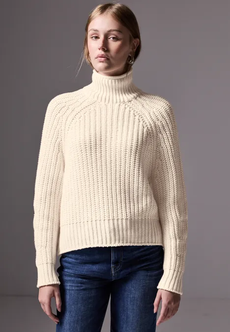 Pull en maille lucid white