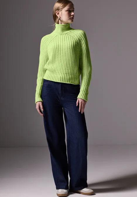 Pull en maille lush lime