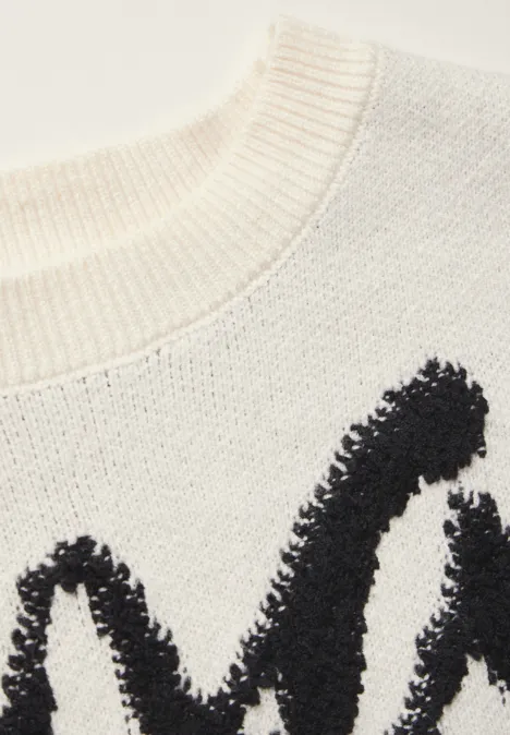 Sweat avec wording lucid white
