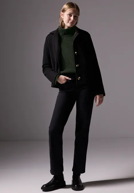 Sweat en chenille oil green