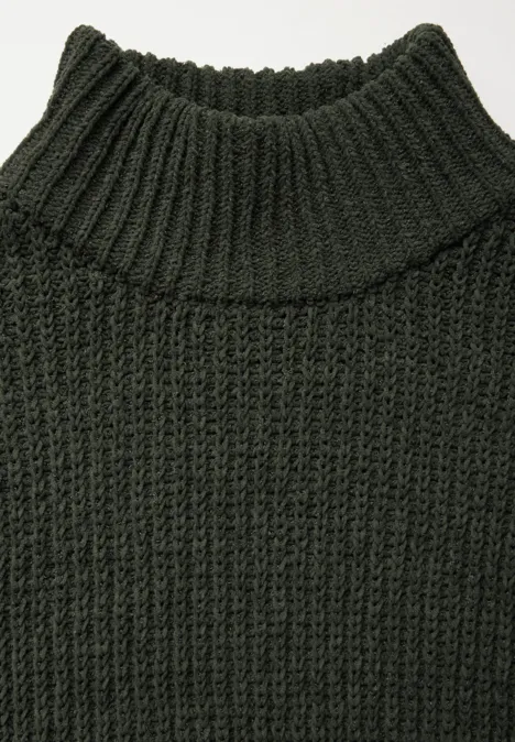 Sweat en chenille oil green
