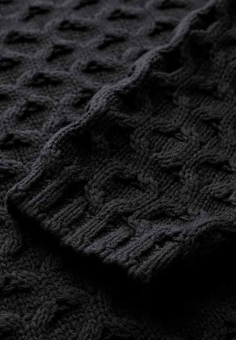 Pullover mit Struktur Black