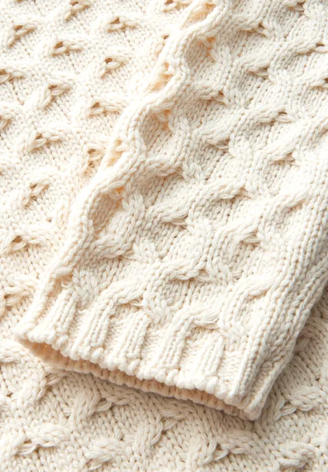 Pullover mit Struktur soft beige