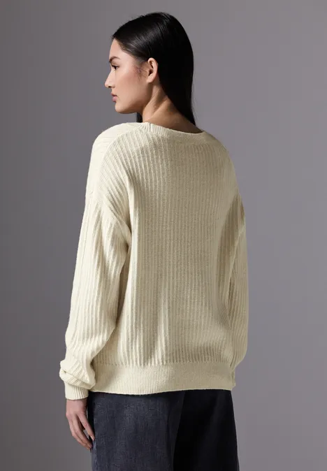 Pullover mit Struktur soft beige