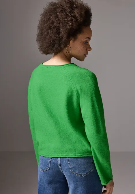 Pull à col rond vivid green mel.
