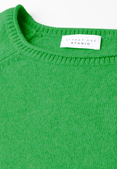 Pull à col rond vivid green mel.