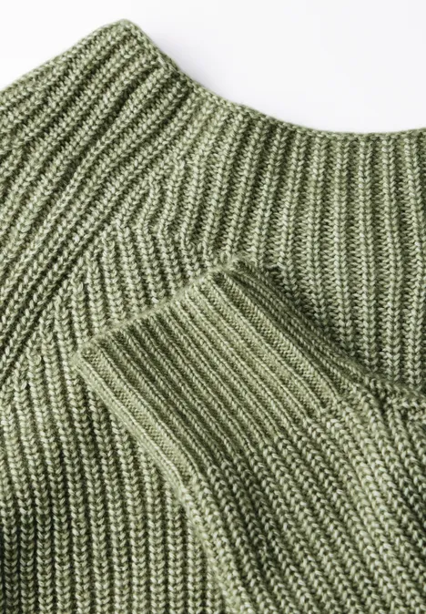 Pull douillet slate green mel.