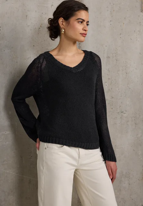 Pull à col en V Black
