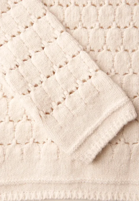 Pull structuré lucid white