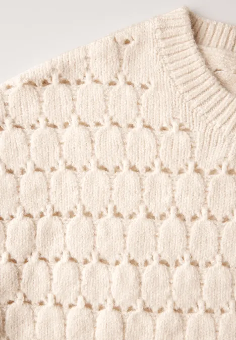 Pull structuré lucid white