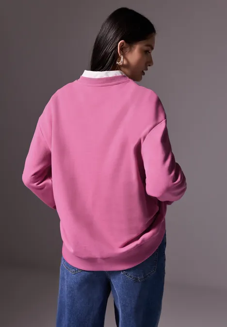 Sweat à col rond cosmic pink