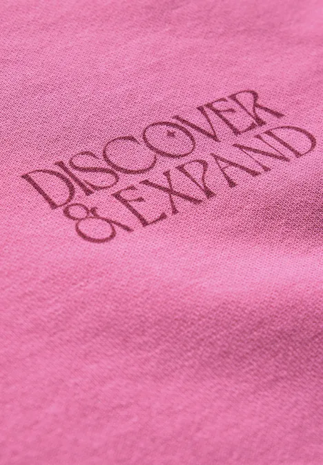 Sweat à col rond cosmic pink