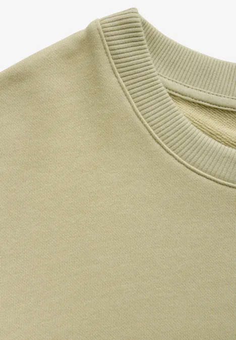 Sweat à col rond mild green