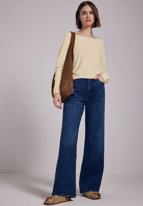 V-Neck Pullover mellow vanilla