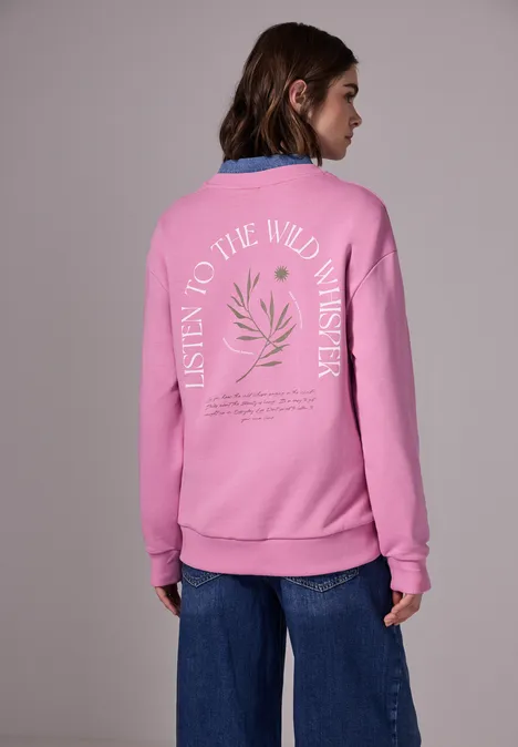 Pullover im Loose Fit intense rose