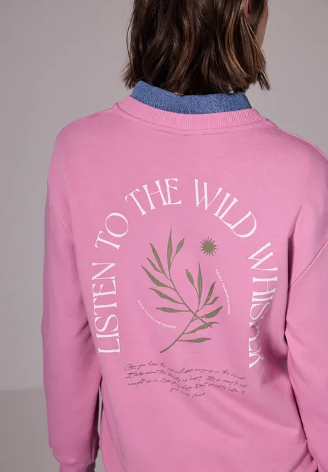 Pullover im Loose Fit intense rose