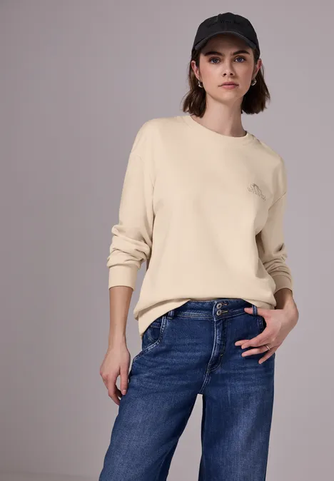 Pullover im Loose Fit mellow vanilla