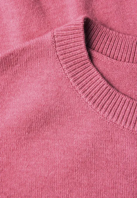 Softer Pullover mit Details candy pink mel.