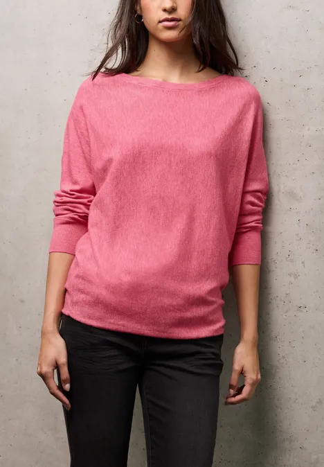 Dolman Pullover candy pink mel.