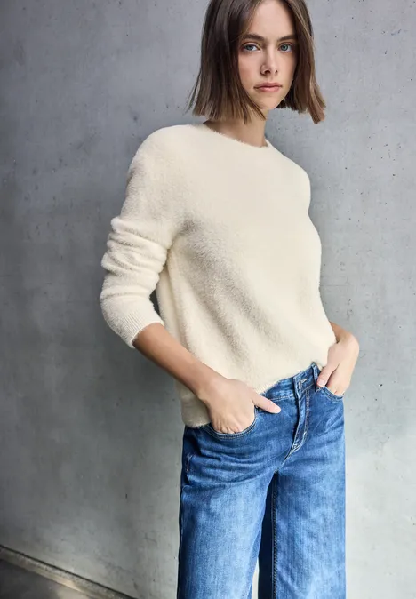 Kuscheliger Rundhalspullover soft beige