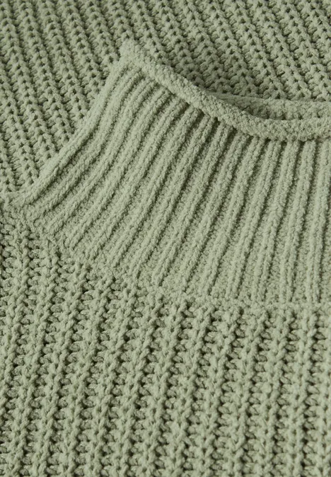 Turtleneck Pullover slate green