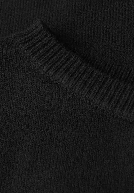 Rundhals Pullover Black