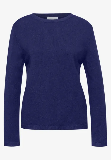 Rundhals Pullover zenith blue