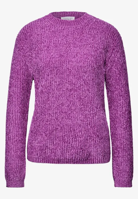 Chenille Pullover floral pink Chenille Pullover floral pink