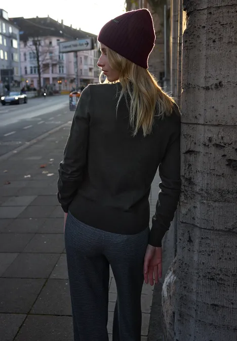 Pullover mit Volumen-Ärmeln Black