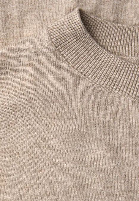 Pullover mit Volumen-Ärmeln buffed beige mel.