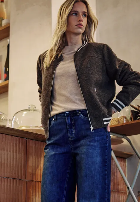 Pullover mit Volumen-Ärmeln buffed beige mel.