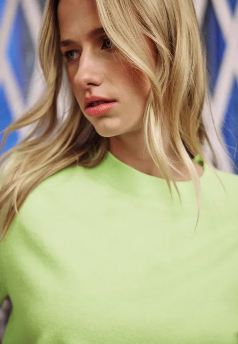 Pullover mit Volumen-Ärmeln flare green mel.