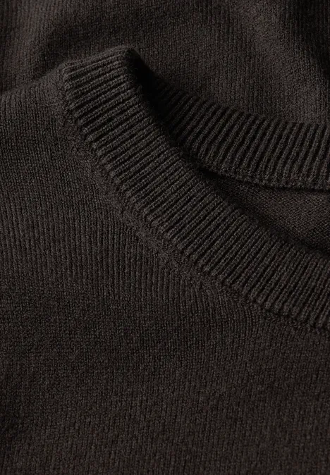Pullover mit Puff-Ärmeln dark auburn brown