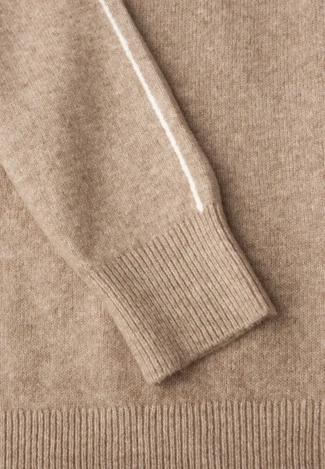 Pullover mit Kapuze sandstone beige mel.