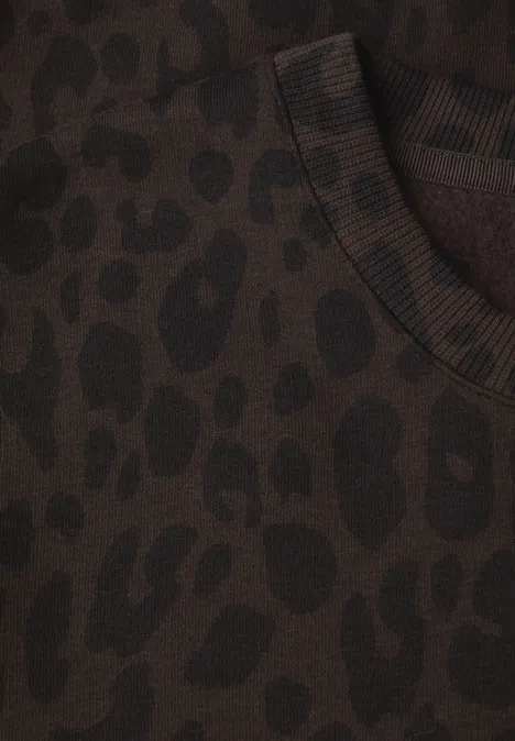 Loose Fit Leo Pullover dark auburn brown