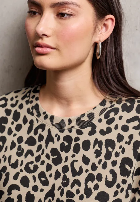 Trui met Loose Fit print null