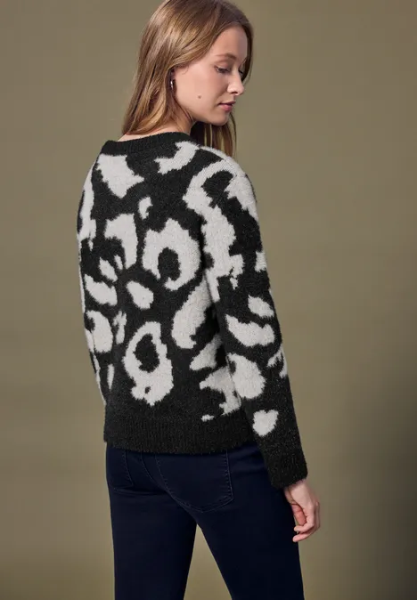 Kuscheliger Rundhalspullover Black
